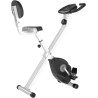 Bicicleta estática plegable - 8 niveles de resistencia, pantalla LCD multifunción, cómoda