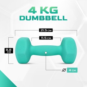 Gusseisenhanteln 4 kg - Ergonomisch, rutschfest und vielseitig einsetzbar