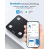 Balance Connectée Bluetooth – 13 Mesures Corporelles, Synchronisation Facile, Haute Précision, Utilisateurs Illimités