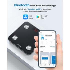 Balance Connectée Bluetooth – 13 Mesures Corporelles, Synchronisation Facile, Haute Précision, Utilisateurs Illimités