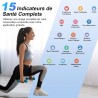 Balance Impédancemètre Connectée avec Grand Écran – 15 Mesures de Santé, Modes Multiples, Compatible App