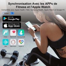 Balance Impédancemètre Connectée avec Grand Écran – 15 Mesures de Santé, Modes Multiples, Compatible App