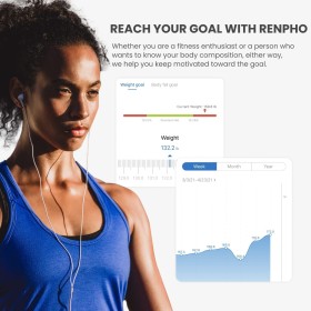 Balance Impédancemètre Connectée Bluetooth – 13 Mesures, Rechargeable USB, Compatible avec Apps Fitness