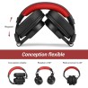 Casque Bluetooth sans Fil - 72h+ d'Autonomie, Qualité Sonore, Micro Antibruit, Port de Partage, Confort