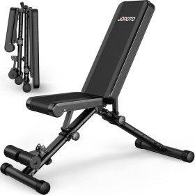 Banc de Musculation Pliable – Réglable 8x4x3 avec Capacité de Charge de 318 kg