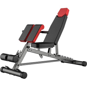 Banc de Musculation Multifonction Réglable – 7 Positions, Construction Acier, Support Haltères