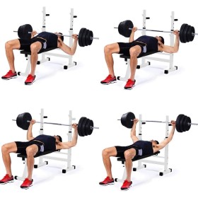 Banc de Musculation Pliable avec Support pour Haltères – Réglable, Confortable, Compact