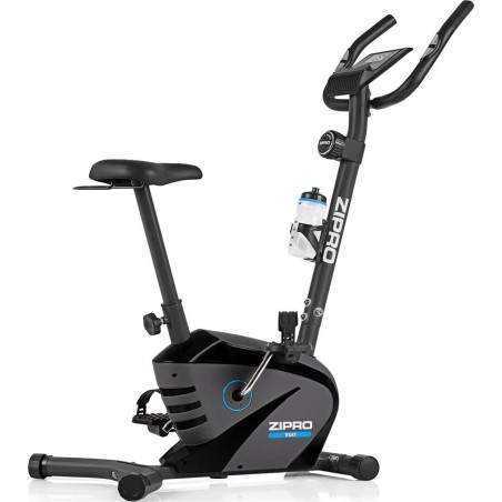 Folding Exercise Bike - 8 Resistance Levels, Multifunction Display, Bottle Holder