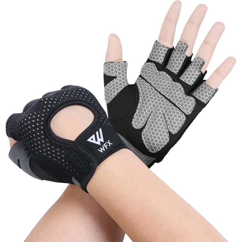 Gants de Fitness Respirants Noir - Confort Optimal pour Haltérophilie et Entraînement