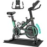 Magnetic Exercise Bike - Performance Tracking, Comfort, Flywheel, LCD Screen, and Floor Mat