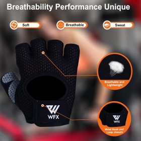 Gants de Fitness Respirants Noir - Confort Optimal pour Haltérophilie et Entraînement