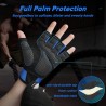 Gants de Fitness Respirants Bleu - Confort Optimal pour Haltérophilie et Entraînement