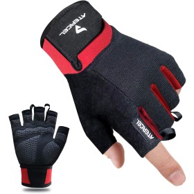 Gants de Fitness Respirants Rouge - Confort Optimal pour Haltérophilie et Entraînement