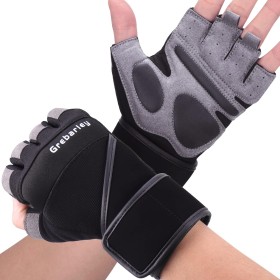 Gants de Fitness Respirants Noirs - Confort Supérieur pour Haltérophilie et Entraînement