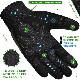 Gants de Fitness Respirants Armée Verte - Confort et Performance pour Haltérophilie et Entraînement