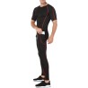 Ensemble Compression Homme 3 Pièces Noir- Tee Shirt, Legging, Pantalon de Sport pour Fitness