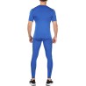 Ensemble Compression Homme 3 Pièces Bleu - Tee Shirt, Legging, Pantalon de Sport pour Fitness