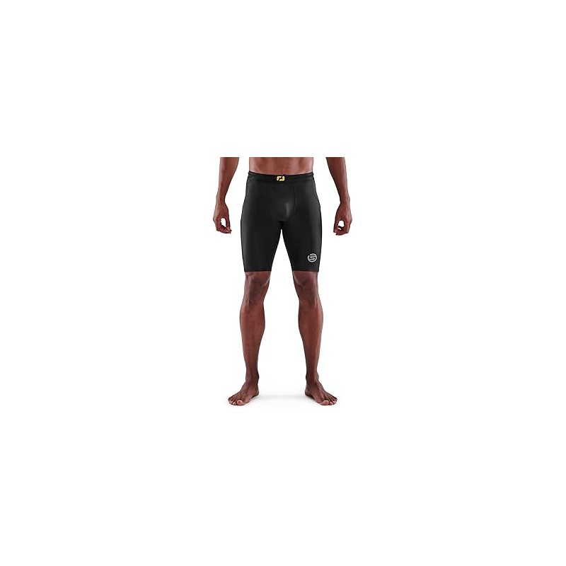 Cuissard de Compression Homme Noir - Sport et Fitness, 76% Polyamides, 24% Élasthanne