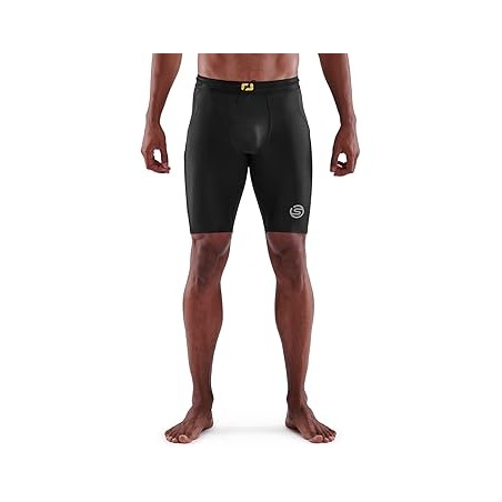 Cuissard de Compression Homme Noir - Sport et Fitness, 76% Polyamides, 24% Élasthanne