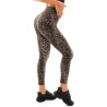 Legging de Sport Femme Taille Haute Imprimé Léopard - Confort Extensible pour Gym et Yoga