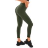 Legging de Sport Femme Taille Haute Vert Armée - Confort Extensible pour Gym et Yoga