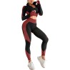 Ensemble Vêtement de Sport Femme 3 Pièces - Yoga et Fitness Set avec Soutien-Gorge Sport, Legging Taille Haute et Veste Zippée