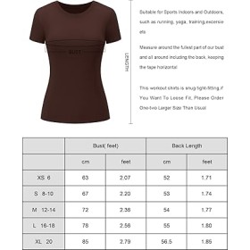 T-shirt de sport pour femme à manches courtes et col rond - Respirant et Extensible pour Entraînement et Fitness