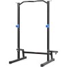 All-in-One Adjustable Dumbbell and Squat Rack - 21 Positions, Rugged, Multi-Grip Bar and Integrated Storage Rack