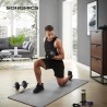 Kit Haltères Musculation 20kg avec Barre d’Extension - Poids Ajustable, Antiglisse et Durable