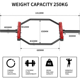 Olympic Hexagonal Bar - Trap Bar für Kreuzheben und Kniebeugen