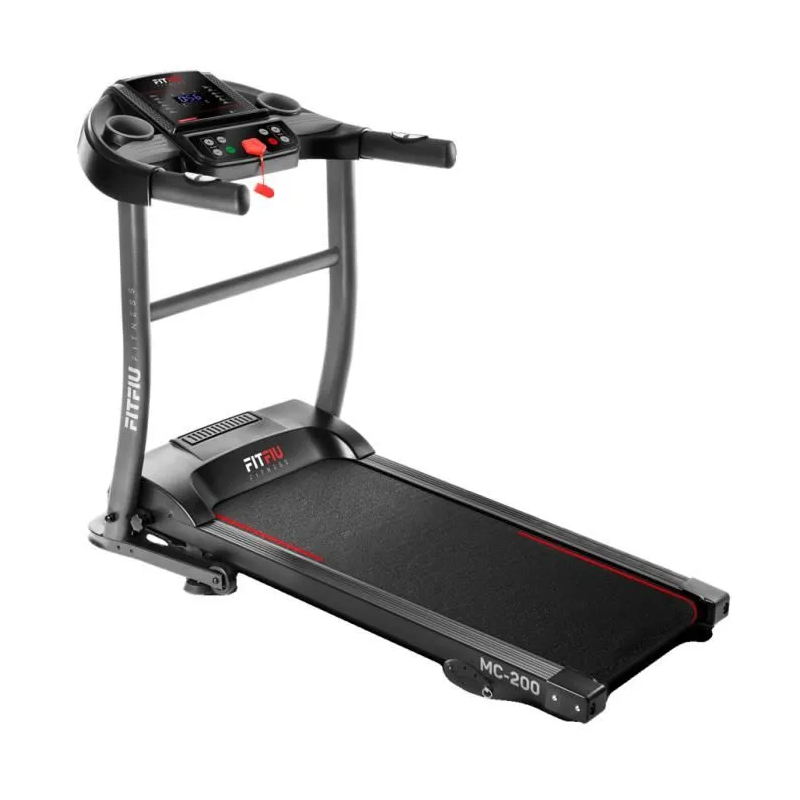 Tapis de Course Pliable 14km/h, Moniteur Cardiaque, 12 Programmes