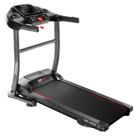 Tapis de Course Pliable 14km/h, Moniteur Cardiaque, 12 Programmes