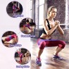 Bande Élastique Fitness en Tissu - 3 Niveaux de Force, Polyvalente Yoga/Pilates/Squats