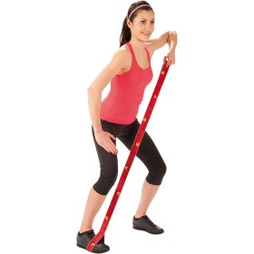 Élastique rouge - Force de 10 kg, 80 cm avec 8 Poignées - Lavable