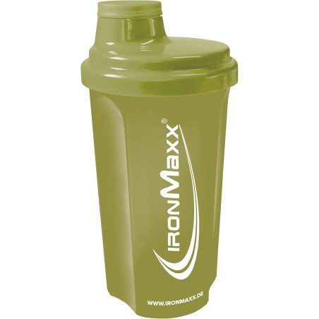 Shaker à Protéines Vert 700ml - Avec Bouchon Rotatif, Passoire & Échelle de Mesure, Anti-Fuite, Sans BPA et DEHP