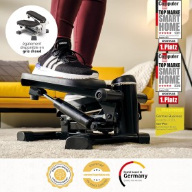 Step avec Affichage de Calories - Compact, Silencieux, avec Ordinateur d'Entraînement, Surfaces Antidérapantes, jusqu'à 100 kg