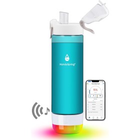 Bouteille d'Eau Intelligente - 1L avec Rappel de Boire et Suivi de Consommation, Sans BPA