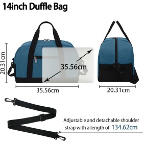 Sac de Sport Rouge 35,6 cm - Léger, Résistant, Parfait pour Gym et Voyage