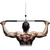 Triceps Biceps Pull-Up Bar - Brede zwarte stalen stang met anti-slip grip