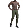 Ensemble de Compression Fitness Homme 5 Pièces - Haut, Chemise, Leggings, Short pour Entraînement et Course Bleu azur, Vert kaki