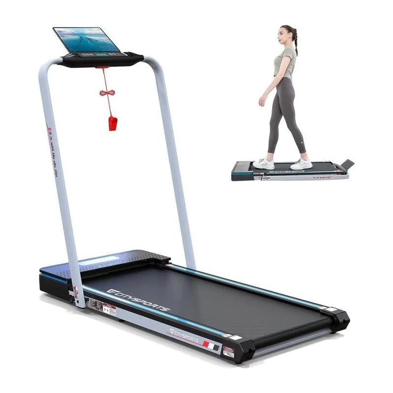 Tapis de Course Pliable 12km/h, Bluetooth, LED