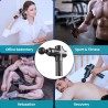 Pistolet de Massage Musculaire Puissant, 10 Têtes, 30 Vitesses Réglables et Écran Tactile LCD