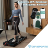 Tapis de Course Pliable 12km/h, Bluetooth, LED