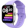 Montre Connectée Waterproof Violette avec Alexa Intégrée, Écran HD 1,8", Compatibilité Android/iOS