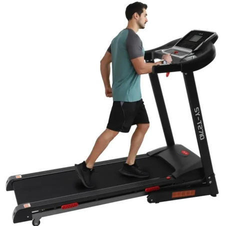 Tapis de Course Pliable 16km/h, Inclinaison Automatique, MP3, 12 Programmes