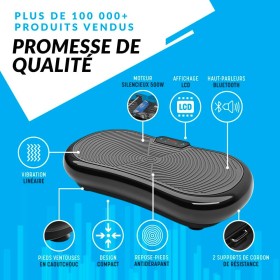 Plaque Vibrante - Vibrations Silencieuses, Bluetooth, et 180 Niveaux de Vitesse