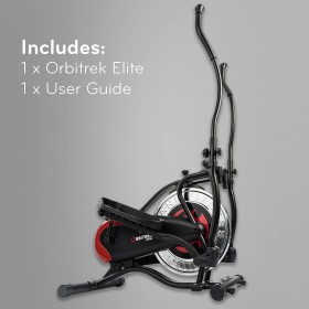 Vélo Elliptique Pliable – 16 Niveaux de Résistance, Entraînement Complet, Compact et Silencieux, Moniteur 4 Fonctions