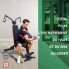 Banc de Musculation Multifonctionnel - Réglable, Rembourré, Entraînement Complet