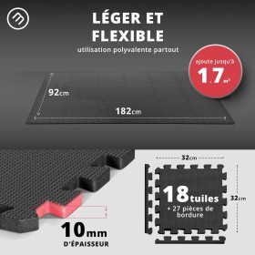 Tapis de Sol Fitness - Protection de Qualité pour Salle de Sport et Maison