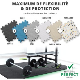 Tapis de Sol Fitness - Protection de Qualité pour Salle de Sport et Maison